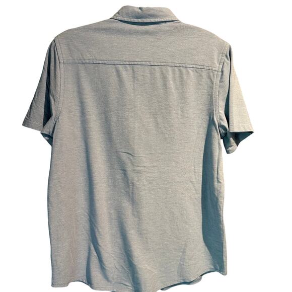 George NWT Size Small Knit Button Up Short Sleeve Blue Work Business Casual - Picture 2 of 9